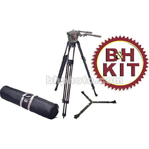 Manfrotto 3193 Tripod Legs (Chrome) with 516 Fluid Head Kit