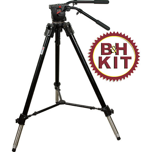 Manfrotto 528XB HD Tripod Legs (Black) with 516 Fluid Head