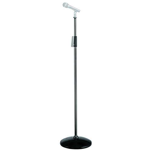 Manfrotto 622 Adjustable Microphone Stand with Round Steel Base (Chrome/Steel)