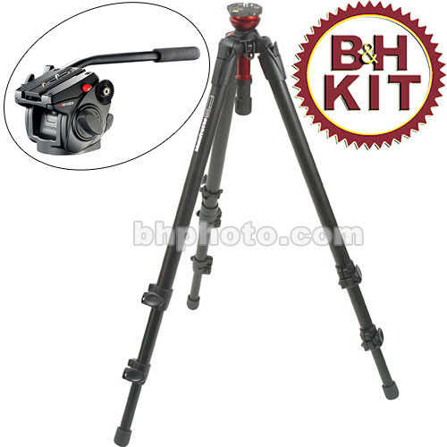 Manfrotto 745XB MDeVe Video Tripod with 501HDV Head - Supports 13.2 lbs (6kg)