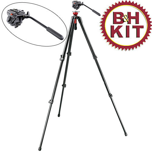 Manfrotto MDeVe 745XB Video Tripod with 701HDV Head System (Black)