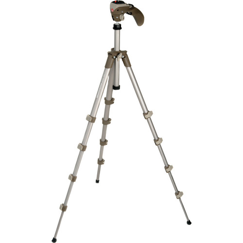 Manfrotto MKC3-H02 Photo-Movie Kit Aluminum Tripod with Grip Head (Gray)