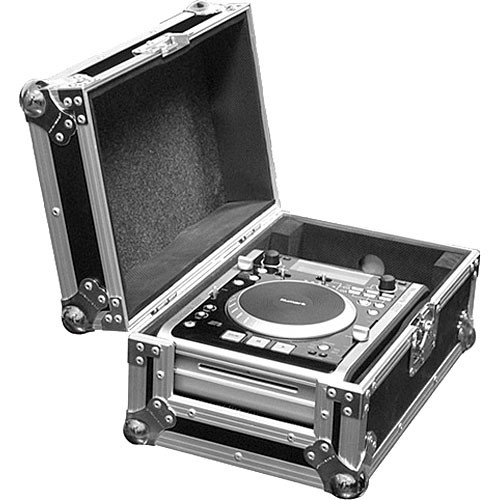 Marathon MA-CDI Flight Road, Single CDI Player Case (Black and Chrome)