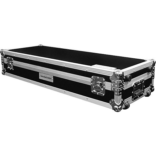 Marathon MA-DJ12W-Standard Two Turntables and 12" Mixer DJ Coffin Case (Black)