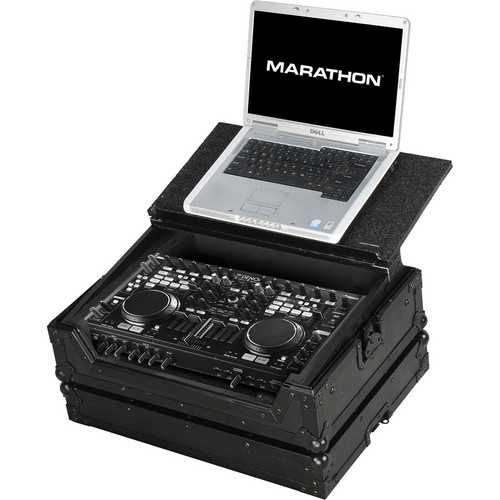 Marathon Case for Denon DN-MC6000 Controller W/ Laptop Shelf (Black)