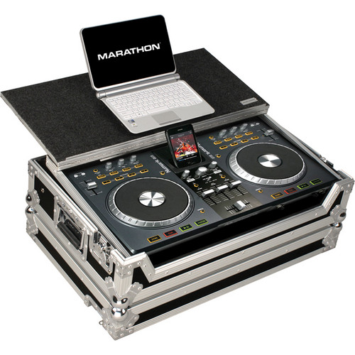 Marathon Case For Numark IDJ3 iPod Mixer Station Controller With Laptop Shelf