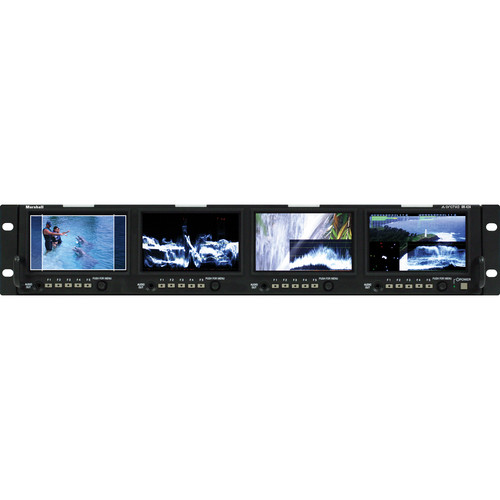 Marshall Electronics OR-434 Quad 4.3" LCD Rack Mount Monitor