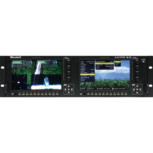 Marshall Electronics OR-702 Dual 7" LCD Rack Mount Monitor