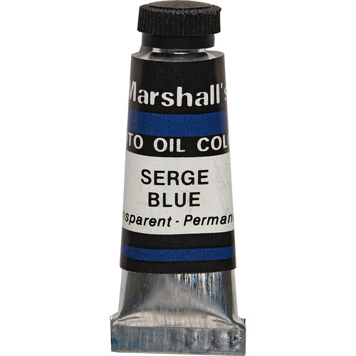 Marshall Retouching Oil Color Paint: Serge Blue - 1/2x2" Tube