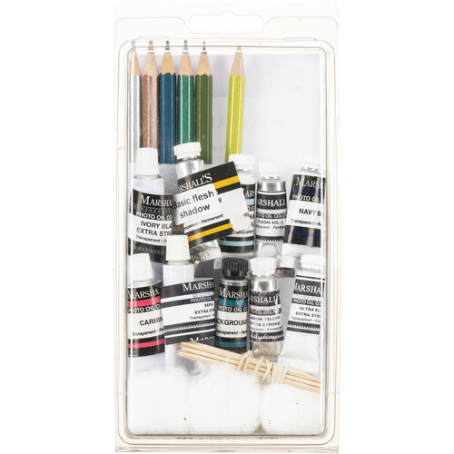 Marshall Retouching Portrait Set Oil & Pencil Oil Set (10 Oil/6 Pencil)