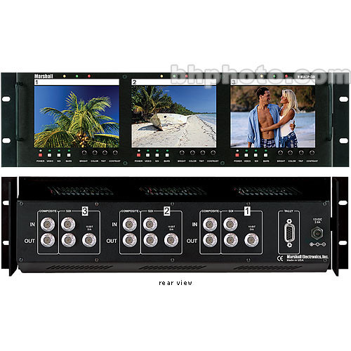 Marshall V-R63P-SDI - Triple Ecran LCD 5.8" Pour Rack (PAL/NTSC) Occasion