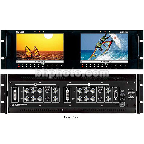 Marshall Electronics V-R72P-2HDA Dual Screen Analog HD/SD Monitor Set