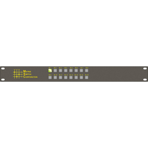 Matrix Switch 16 x 1 HD-SDI/SDI Video Routing Switcher with AES3 Audio