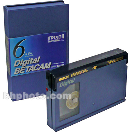 Maxell BD-6CN Six Minute Digital Betacam Cassette 288901 B&H