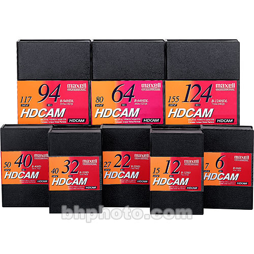 Maxell B-64HDL HDCAM Videocassette, Large