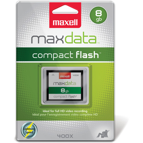 Maxell 8GB CompactFlash Memory Card maxdata 400x