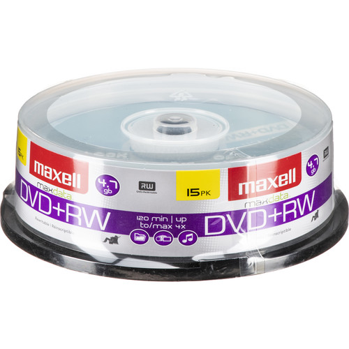 Maxell DVD+RW 4.7GB, 4x Disc (15)