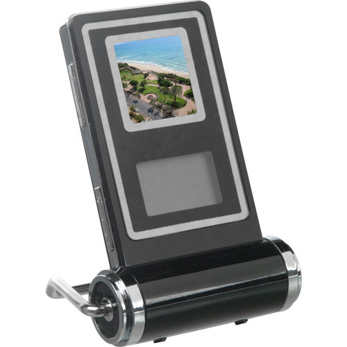 Media Street eMotion Compact Digital Picture Frame, Clock, Calendar & Thermometer - Vertical Orientation