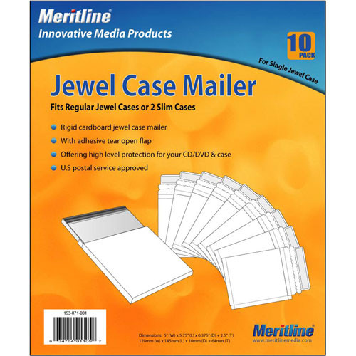 Merit Line CD Jewel Case Mailer (10)