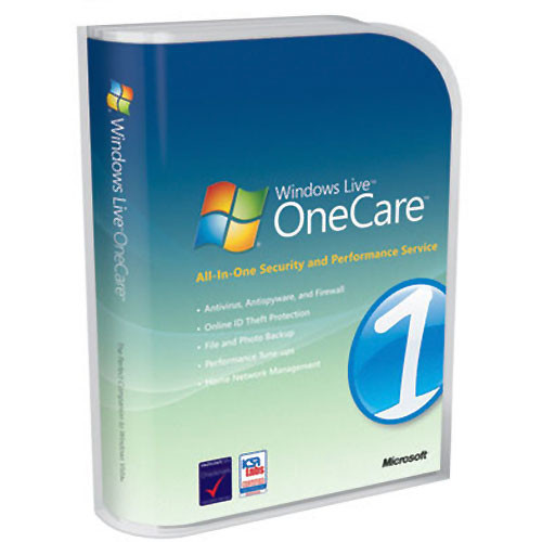 Microsoft Windows Live OneCare 2.0 Software for Windows XP and Vista - CD-ROM