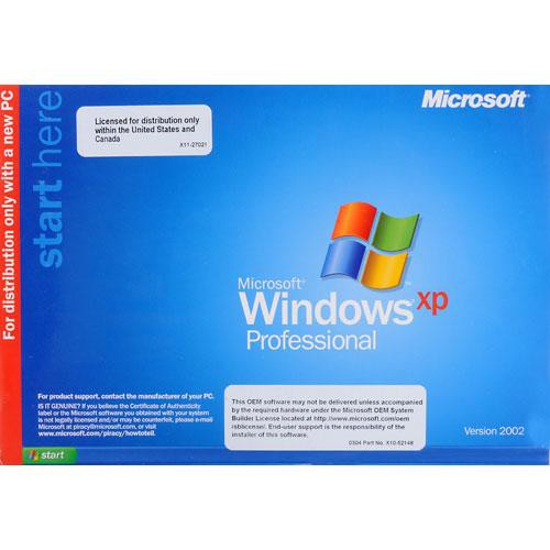Microsoft Windows XP Professional Edition SP3 CD-ROM E85-05679