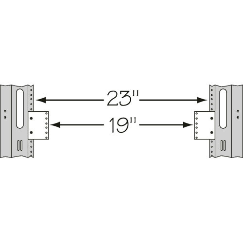 Middle Atlantic 23192 23 to 19" 2U Space Reducer