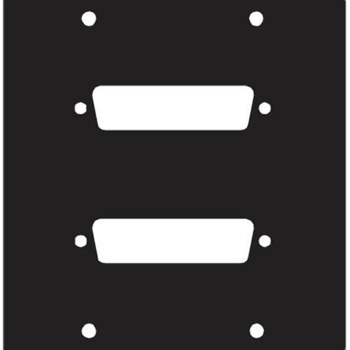 Middle Atlantic Two DB25 Punchout Panel