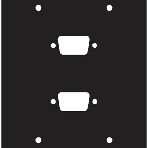 Middle Atlantic Two DB9 Punchout Panel
