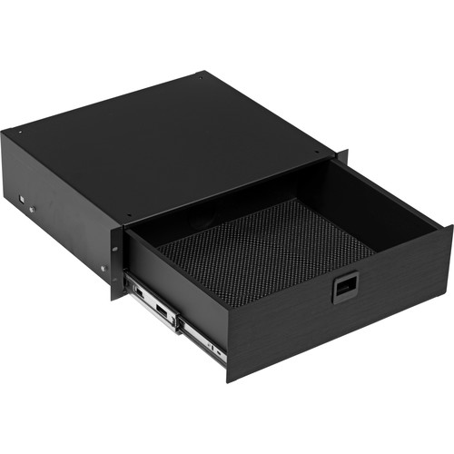 Middle Atlantic D3 3-Space Rack Drawer (Black Brushed)