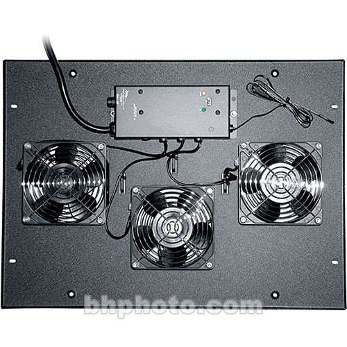 Middle Atlantic Fan Top with 3, 4.5" Fans for ERK or SCRK Racks (Black)