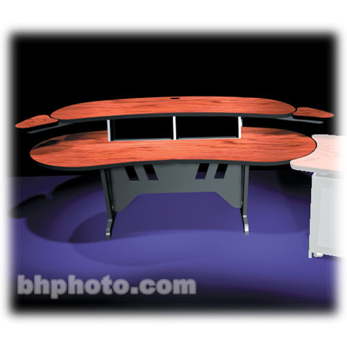 Middle Atlantic 60" (W) Desk w/Overbridge & (2) 4U BayRcks (Cherry)