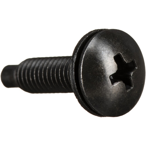 Middle Atlantic HPS 10-32 3/4" Philips Truss-Head Screws & Washers 25 Pieces (Black)