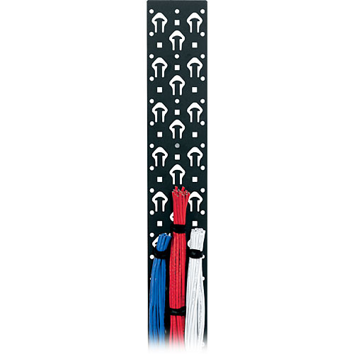 Middle Atlantic LACE-44-OWP 44 RU Vertical Lacer Strip with Tie Posts (6-Pack, 4.75" Width)