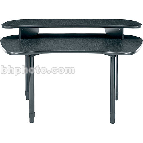 Middle Atlantic 59"W Straight Desk w/Overbridge MDV-DL (Graphite)
