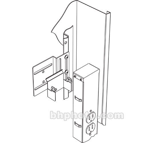 Middle Atlantic PB-DWR Vertical Power Strip Brackets for DWR/SR-40-22