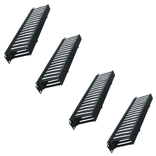 Middle Atlantic Plastic Horizontal Cable Manager (4 Pack, 1 Space, 4")