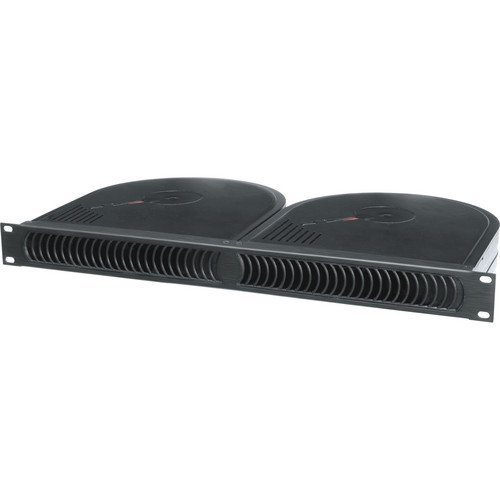 Middle Atlantic QBP-2 Quiet Blower Panel (1 RU, Black Powder Coat)
