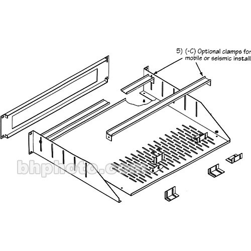 Middle Atlantic RSH4 3SP Textured Custom Rackmount in Black