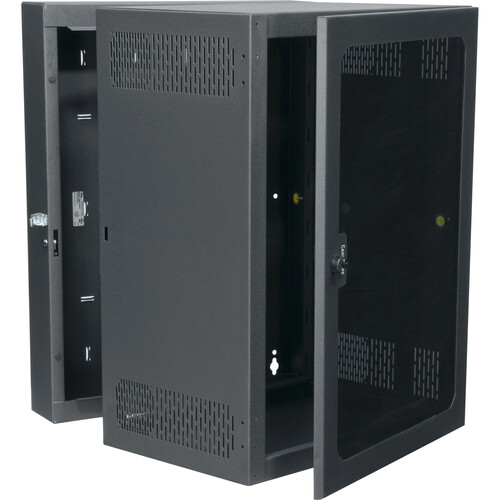 Middle Atlantic CableSafe Cabling Wall Mount Rack with Plexi Door (30" Usable Depth, 18 RU)