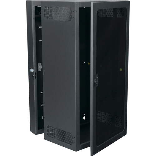 Middle Atlantic CableSafe Cabling Wall Mount Rack with Plexi Door (24" Usable Depth, 26 RU)