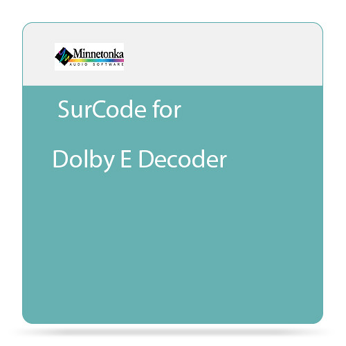 SurCode for Dolby E Decoder Plug-In Decoder (Download)