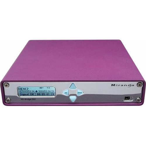 Miranda HD-Bridge DEC+ HDV to HD/SD-SDI Decoder