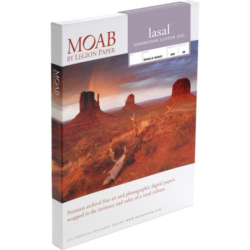 Moab Lasal Exhibition Luster 300 Paper (13 x 19", 50 Sheets)