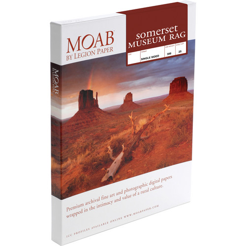 Moab Somerset Museum Rag 300 (17 x 22", 25 Sheets)