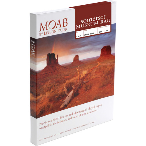 Moab Somerset Museum Rag 300 (8.5 x 11", 25 Sheets)