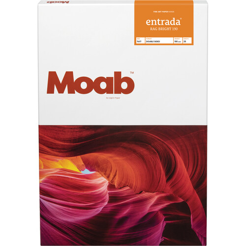 Moab Entrada Rag Bright 190 Paper (11 x 17", 25 Sheets)
