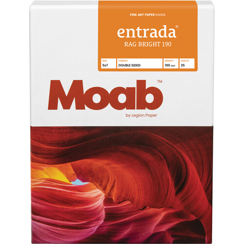 Moab Entrada Rag Bright 190 Paper (5 x 7", 25 Sheets)