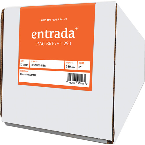 Moab Entrada Rag Bright 290 Archival Inkjet Paper (17" x 40' Roll)