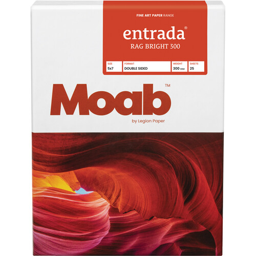 Moab Entrada Rag Bright 300 Paper (5 x 7", 25 Sheets)
