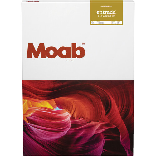 Moab Entrada Rag Natural 190 Paper (13 x 19", 25 Sheets)